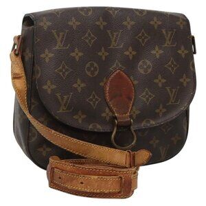 Authentic LOUIS VUITTON Monogram Saint Cloud GM Shoulder Bag M51242 LV
